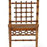 A SET OF FOUR AMERICAN FAUX BAMBOO MAPLE SIDE CHAIRS - фото 5