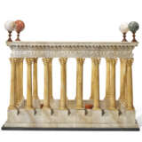 AN ITALIAN MARBLE MODEL OF A TEMPLE - photo 1