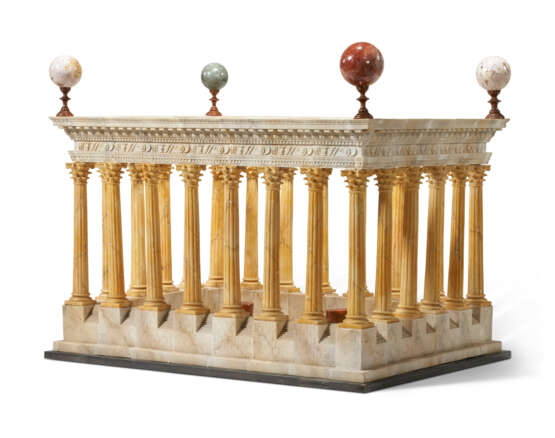 AN ITALIAN MARBLE MODEL OF A TEMPLE - фото 2