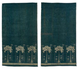 A PAIR OF ENGLISH ARTS AND CRAFTS SILK CHENILLE PANELS