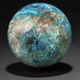A CHRYSOCOLLA WITH AZURITE SPHERE - photo 2