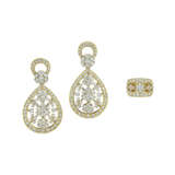 VAN CLEEF & ARPELS SET OF DIAMOND `SNOWFLAKE` JEWELRY - фото 1