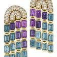 BULGARI MULTI-GEM AND DIAMOND EARRINGS - Auktionspreise