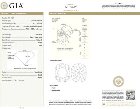 A SUPERB COLORED DIAMOND RING - фото 3