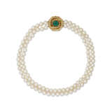 NO RESERVE | CHAUMET EMERALD, CULTURED PEARL AND DIAMOND NECKLACE - Foto 1