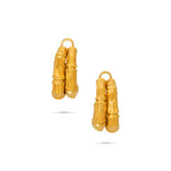 NO RESERVE | CARTIER GOLD 'BAMBOO' EARRINGS