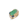 MAUBOUSSIN RETRO EMERALD, SAPPHIRE AND DIAMOND RING - Аукционные цены