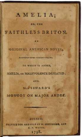 Amelia; or, The Faithless Briton - photo 2