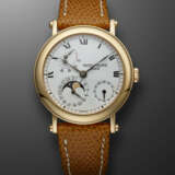 PATEK PHILIPPE, PINK GOLD WRISTWATCH WITH MOONPHASES AND OFFICIER-STYLE CASE, REF. 5054R-001 - Foto 1