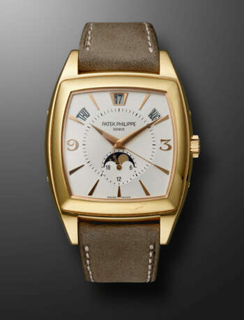 PATEK PHILIPPE, PINK GOLD ANNUAL CALENDAR 'GONDOLO' WITH MOON PHASES, REF. 5135R-001 - photo 1