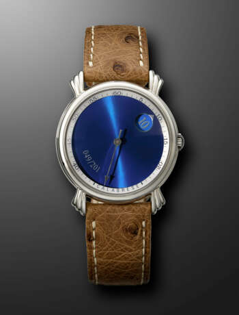 VINCENT CALABRESE, LIMITED EDITION STAINLESS STEEL JUMPING HOUR 'BALADIN', NO. 49/201 - Foto 1
