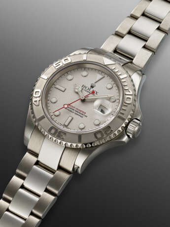 ROLEX, STAINLESS STEEL AND PLATINUM 'YACHT-MASTER', REF. 16622 - фото 3