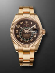 ROLEX, PINK GOLD DUAL-TIME ANNUAL CALENDAR 'SKY-DWELLER', REF. 326935