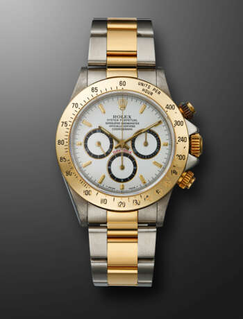 ROLEX, STAINLESS STEEL AND YELLOW GOLD CHRONOGRAPH 'DAYTONA', REF. 16523 - фото 1