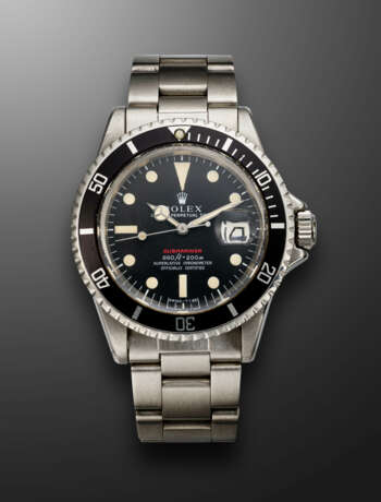 ROLEX, STAINLESS STEEL 'SUBMARINER SINGLE RED', REF. 1680 - фото 1