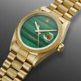 ROLEX, YELLOW GOLD 'DATEJUST' WITH MALACHITE DIAL, REF. 16078 - Foto 2