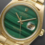 ROLEX, YELLOW GOLD 'DATEJUST' WITH MALACHITE DIAL, REF. 16078 - photo 4