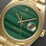 ROLEX, YELLOW GOLD 'DATEJUST' WITH MALACHITE DIAL, REF. 16078 - Foto 4