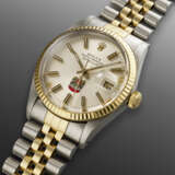 ROLEX, STAINLESS STEEL AND YELLOW GOLD 'DATEJUST' WITH UAE DESERT EAGLE COAT OF ARMS, REF. 16013 - фото 2