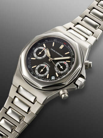 GIRARD-PERREGAUX, LIMITED EDITION STAINLESS STEEL CHRONOGRAPH 'LAUREATO OLIMPICO', REF. 8017, NO. 54/999 - photo 2