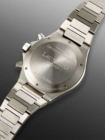 GIRARD-PERREGAUX, LIMITED EDITION STAINLESS STEEL CHRONOGRAPH 'LAUREATO OLIMPICO', REF. 8017, NO. 54/999 - Foto 3