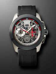JAEGER-LECOULTRE, LIMITED EDITION TITANIUM DUAL TIME CHRONOGRAPH 'MASTER COMPRESSOR EXTREME LAB 2', REF. 203T540, NO. 292/300