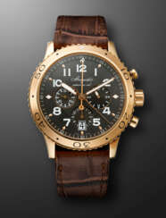 BREGUET, PINK GOLD FLYBACK CHRONOGRAPH 'TYPE XXI TRANSATLANTIQUE', REF. 3810