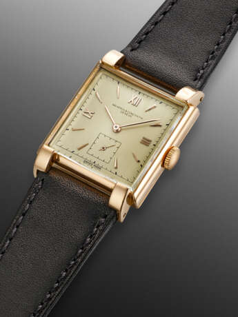 VACHERON CONSTANTIN, PINK GOLD SQUARE WRISTWATCH WITH FANCY LUGS - фото 2