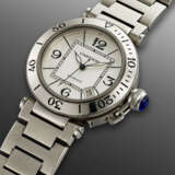 CARTIER, STAINLESS STEEL 'PASHA', REF. 2790 - фото 2