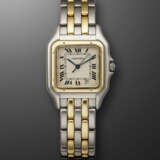 CARTIER, STAINLESS STEEL AND YELLOW GOLD 'PANTHERE', REF. 1100 - photo 1