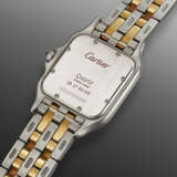 CARTIER, STAINLESS STEEL AND YELLOW GOLD 'PANTHERE', REF. 1100 - photo 4