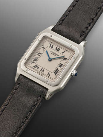 CARTIER, PLATINUM 'SANTOS DUMONT', REF. 1575 - Foto 3