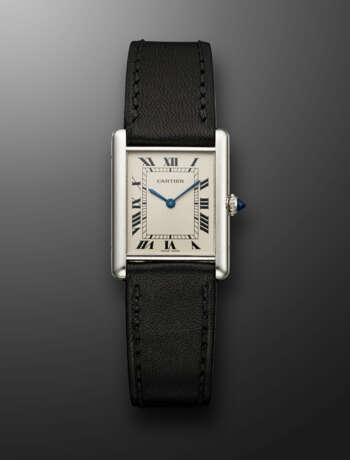 CARTIER, PLATINUM 'TANK', REF. 1601 1, NO. C21943 - photo 1