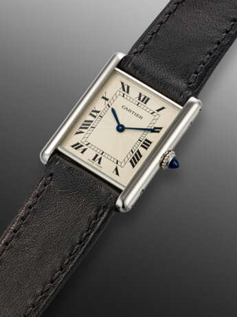 CARTIER, PLATINUM 'TANK', REF. 1601 1, NO. C21943 - Foto 2