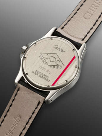 CARTIER, PROTOTYPE STAINLESS STEEL DUAL TIME 'SANTOS RONDE AVIATOR, TEST NO. 1 - photo 3