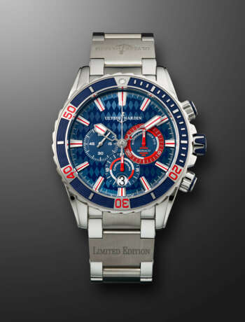 ULYSSE NARDIN, LIMITED EDITION STAINLESS STEEL CHRONOGRAPH 'DIVER MONACO', REF. 1503, NO. 24/100 - photo 1