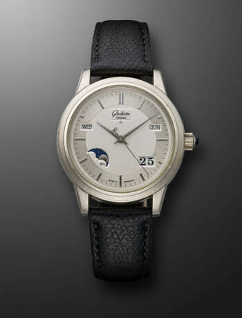GLASHUTTE, LIMITED EDITION PLATINUM PERPETUAL CALENDAR WITH MOON PHASES 'SENATOR', REF. 21959, NO. 29/50 - photo 1