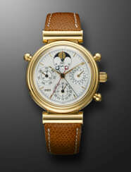 IWC, YELLOW GOLD PERPETUAL CALENDAR SPLIT-SECONDS CHRONOGRAPH 'DA VINCI' WITH MOON PHASES, REF. 3751