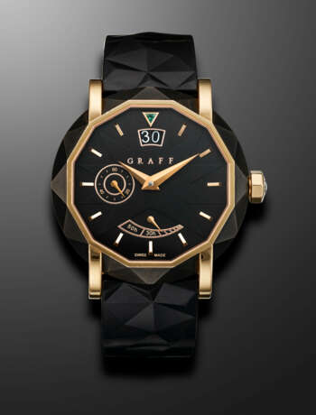 GRAFF, LIMITED EDITION DLC-COATED STAINLESS STEEL AND YELLOW GOLD 'GRAFFSTAR', REF. GS45DLCPG, NO. 019/300 - фото 1