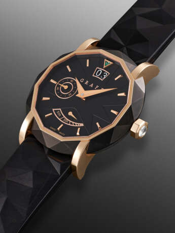 GRAFF, LIMITED EDITION DLC-COATED STAINLESS STEEL AND YELLOW GOLD 'GRAFFSTAR', REF. GS45DLCPG, NO. 019/300 - photo 2