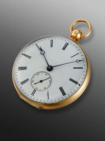 BREGUET, YELLOW GOLD QUARTER REPEATER KEY-WOUND OPENFACE POCKET WATCH, NO. 3892 - Foto 2