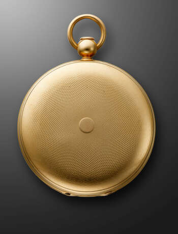 BREGUET, YELLOW GOLD QUARTER REPEATER KEY-WOUND OPENFACE POCKET WATCH, NO. 3892 - photo 3