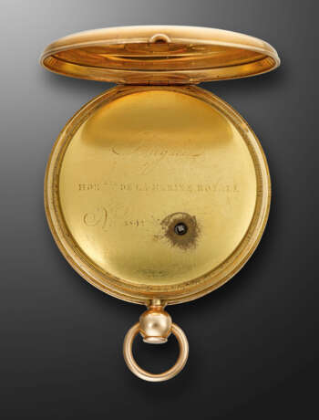 BREGUET, YELLOW GOLD QUARTER REPEATER KEY-WOUND OPENFACE POCKET WATCH, NO. 3892 - Foto 5