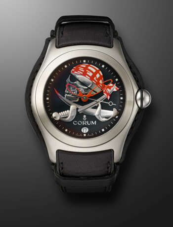 CORUM, LIMITED EDITION STAINLESS STEEL 'BUBBLE PRIVATEER PIRATE', 'THE COLLECTORS SERIES', REF. 082.150.20, NO. 786/1955 - фото 1
