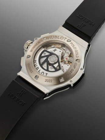 HUBLOT, STAINLESS STEEL AND CERAMIC CHRONOGRAPH 'BIG BANG', MADE FOR THE WINNERS OF THE POLO GOLD CUP GSTAAD - фото 3