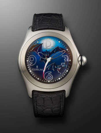 CORUM, LIMITED EDITION STAINLESS STEEL 'BUBBLE BAT', REF. 82.150.20 - фото 1