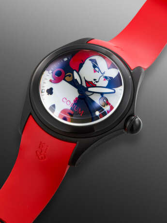 CORUM, LIMITED EDITION PVD-COATED STAINLESS STEEL JOKER 'BUBBLE', REF. 08.0009, NO. 16/38 - фото 3