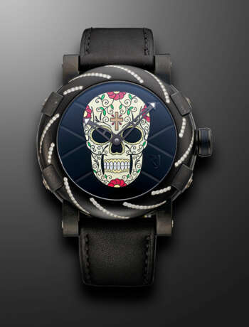 ROMAIN JEROME, LIMITED EDITION PVD-COATED STAINLESS STEEL 'DIA DE LOS MUERTOS', REF. RJTAUFM001, NO. 07/25 - photo 1