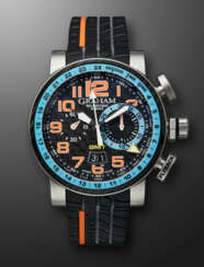GRAHAM, LIMITED EDITION STAINLESS STEEL GMT CHRONOGRAPH 'BIG SILVERSTONE STOWE RACING', REF. 2BLBH, NO. 092/500