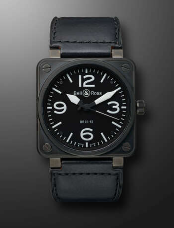 BELL & ROSS, PVD-COATED STAINLESS STEEL 'AVIATION TYPE / MILITARY SPEC', REF. BR01-92-S - фото 1